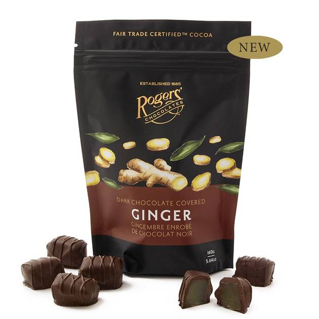 Rogers Dark Chocolate Covered Ginger